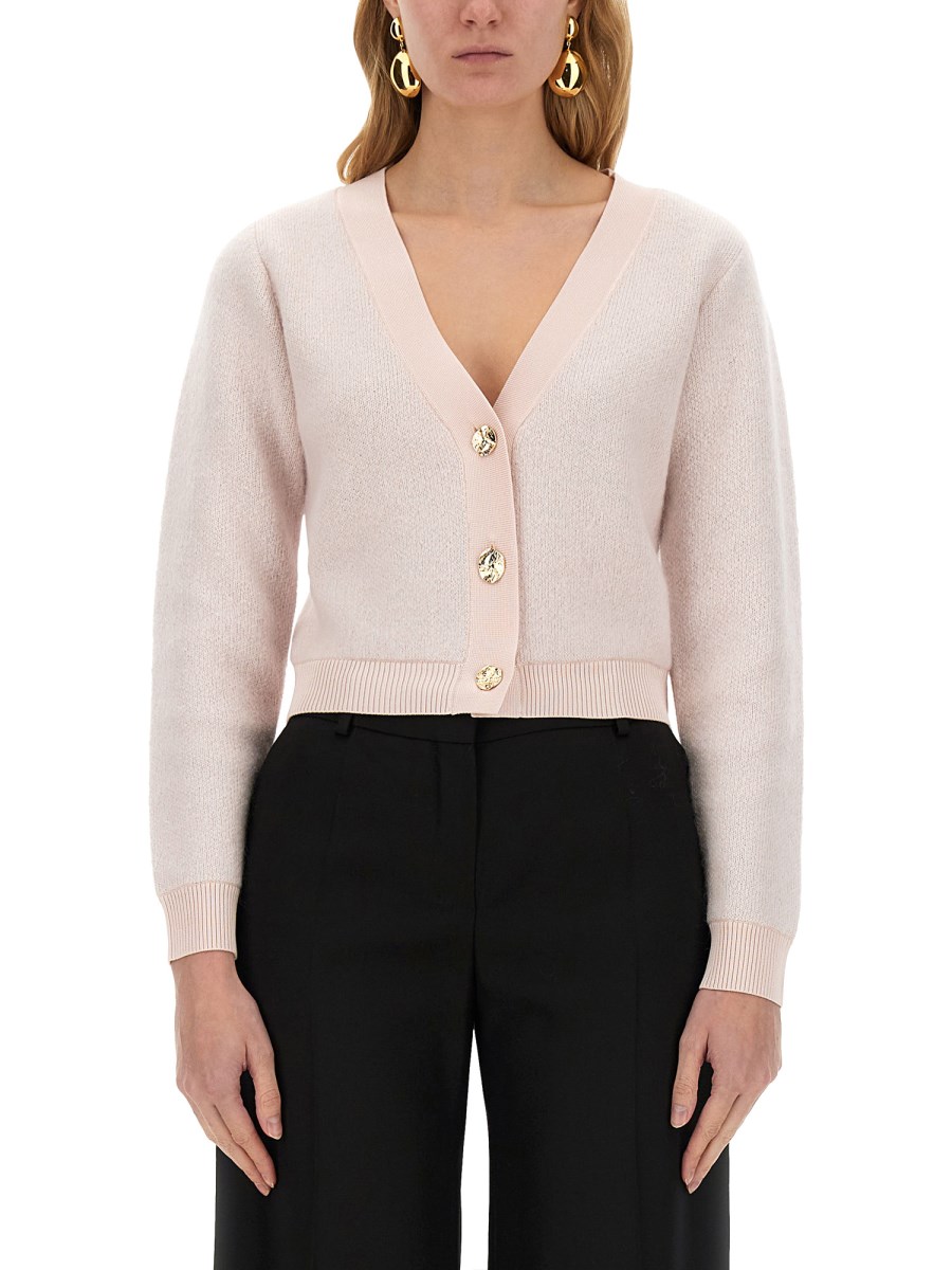 MOHAIR V-NECK CARDIGAN