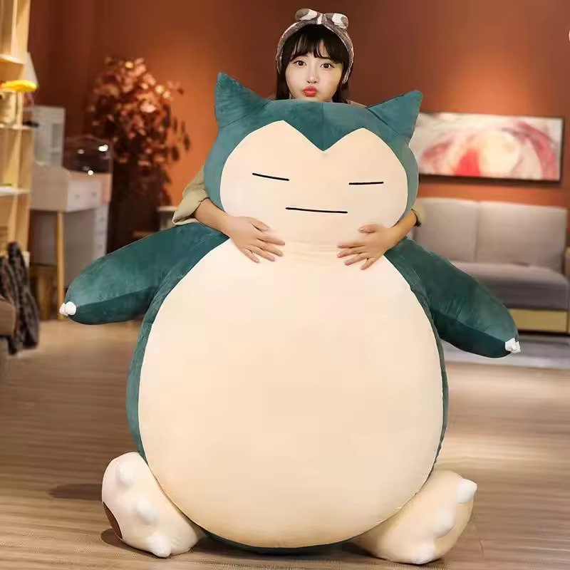 Aoger – jouets en peluche géant ronflex 200/150cm, Kawaii, coque en cuir souple, sans remplissage, oreiller, cadeaux pour enfants, Pokemon
