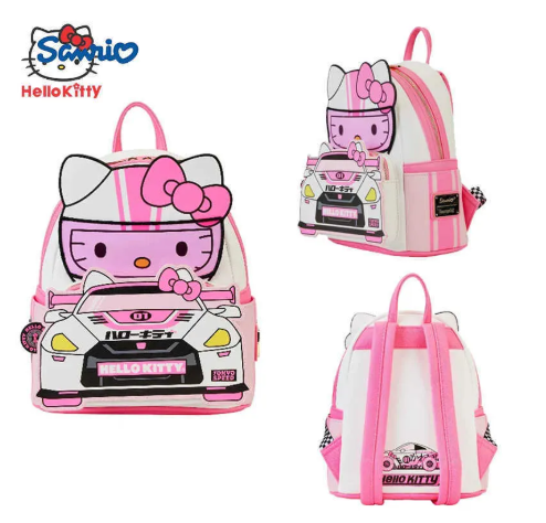 Sanrio Hello Kitty Loungefly sac à dos mignon écu-primaire imprimé sac à dos girl mini dessin animé sac à dos fille d'anniversaire Giftw250523