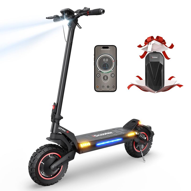 Produit : Trottinette électrique iScooter iX7 Pro 10'', 2*1000W 48V17.5Ah Contrôle par application, double suspension
